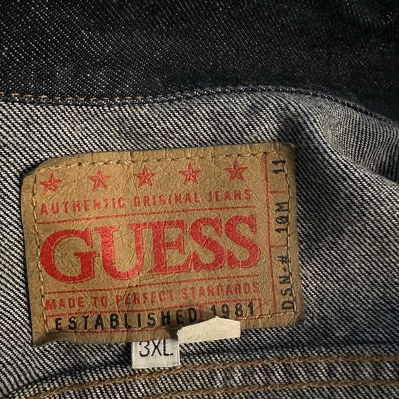 Guess denim jacket men's size 3XL - Picture 8 of 10